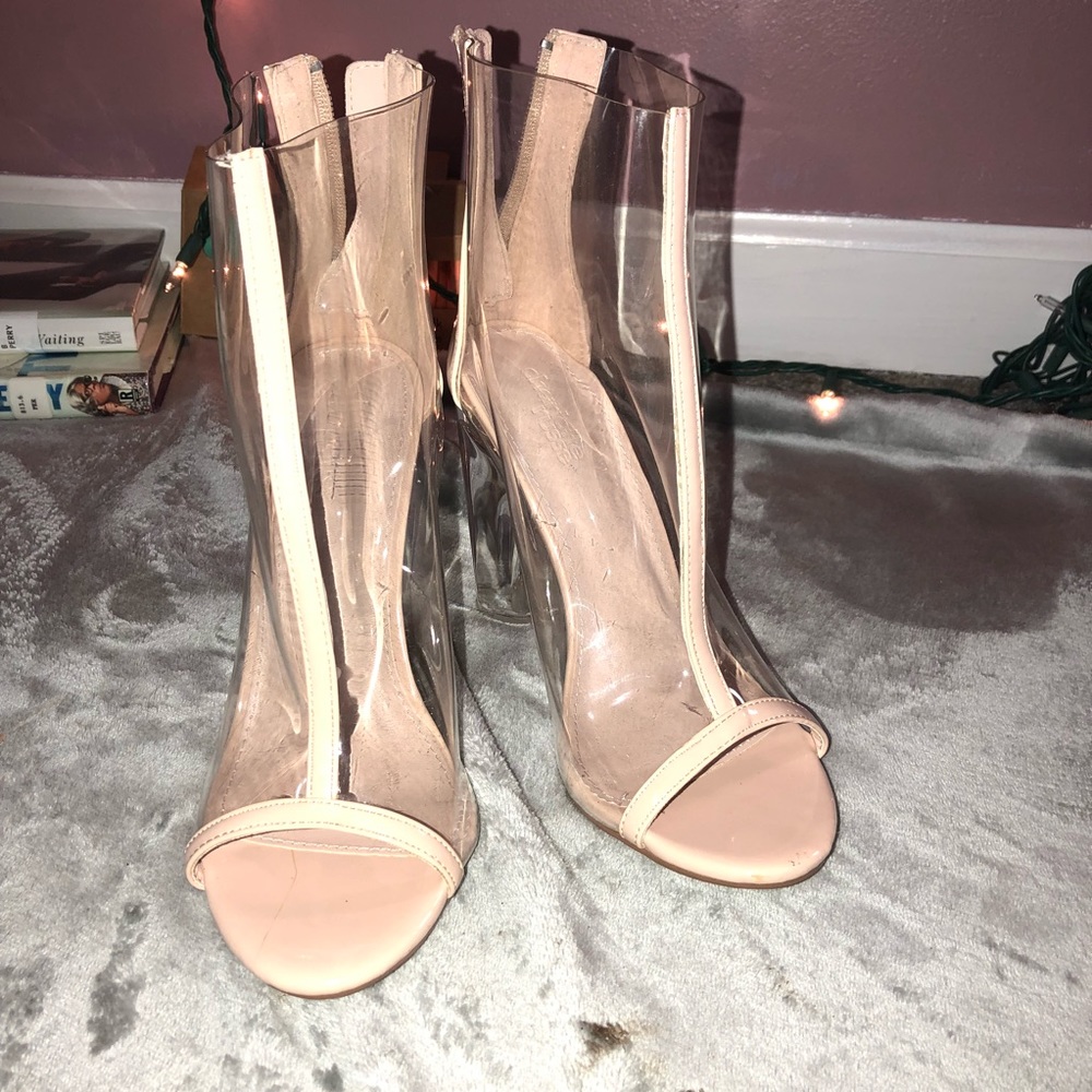 Clear Nude Heels !